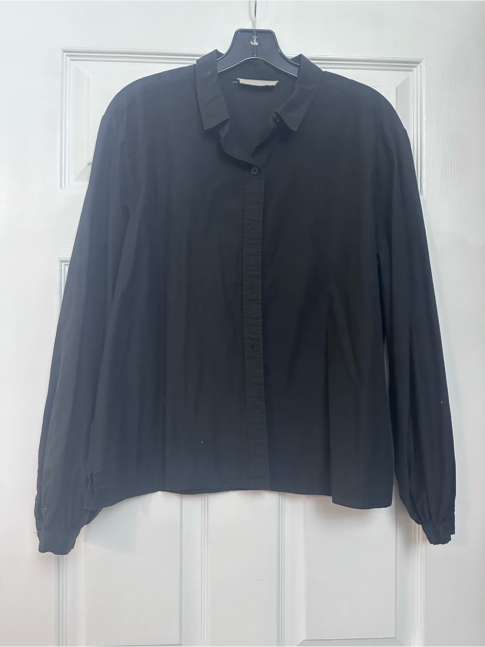 Women’s Everlane Black Button Up Long Sleeve Size 8